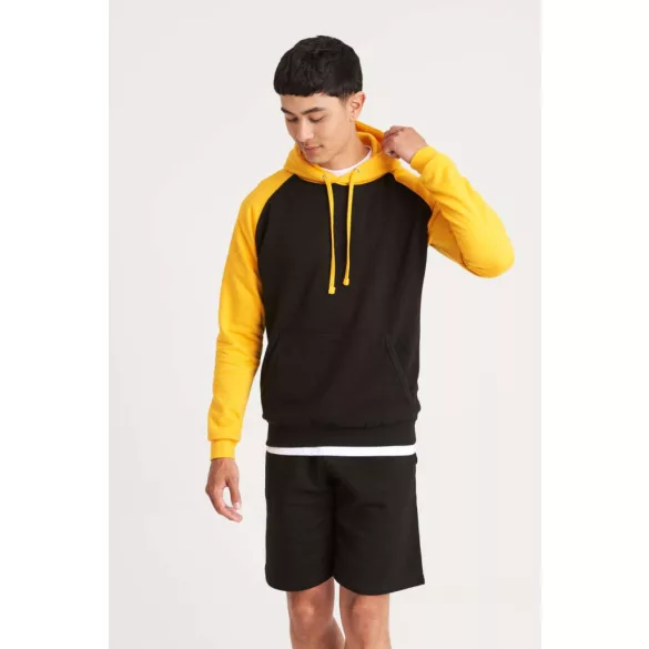 AWJH009 - Hanorac cu gluga - unisex - BASEBALL HOODIE [Solid Black/Black Camo]