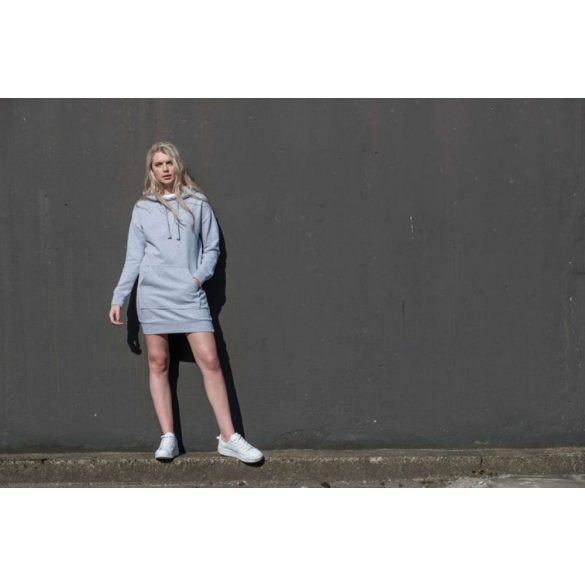 AWJH015-Rochie-tip-hanorac-cu-gluga-HOODIE-DRESS-Heather-Grey