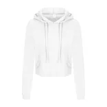 AWJH016 - Hanorac cu gluga - de dama - GIRLIE CROPPED HOODIE [Arctic White]