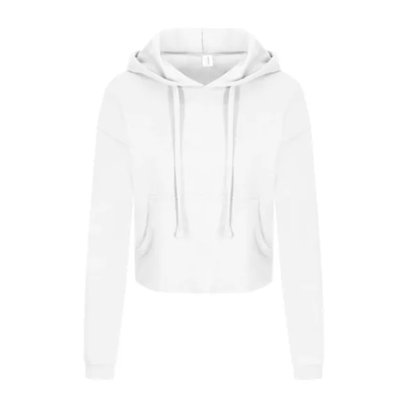 AWJH016 - Hanorac cu gluga - de dama - GIRLIE CROPPED HOODIE [Arctic White]