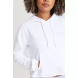 AWJH016 - Hanorac cu gluga - de dama - GIRLIE CROPPED HOODIE [Dusty Pink]