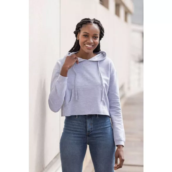 AWJH016-Hanorac-cu-gluga-de-dama-GIRLIE-CROPPED-HOODIE-Heather-Grey