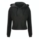 AWJH016-Hanorac-cu-gluga-de-dama-GIRLIE-CROPPED-HOODIE-Jet-Black