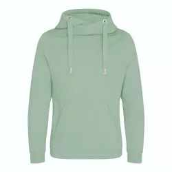 AWJH021-Hanorac-cu-gluga-unisex-CROSS-NECK-HOODIE-Dusty-Green