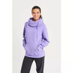   AWJH021 - Hanorac cu gluga - unisex - CROSS NECK HOODIE [Digital Lavander]