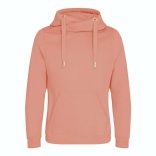 AWJH021-Hanorac-cu-gluga-unisex-CROSS-NECK-HOODIE-Dusty-Pink