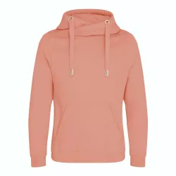 AWJH021-Hanorac-cu-gluga-unisex-CROSS-NECK-HOODIE-Dusty-Pink