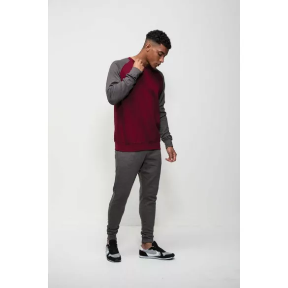 AWJH033-Hanorac-cu-gluga-unisex-BASEBALL-SWEAT-Charcoal-Grey/Jet-Black