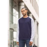 AWJH033-Hanorac-cu-gluga-unisex-BASEBALL-SWEAT-Oxford-Navy/Heather-Gre