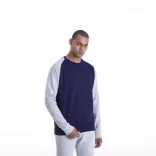 AWJH033-Hanorac-cu-gluga-unisex-BASEBALL-SWEAT-Oxford-Navy/Heather-Gre