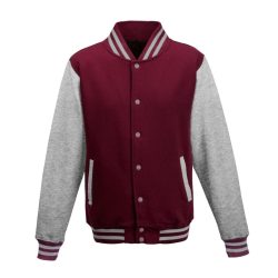   AWJH043 - Jacheta de barbat All We Do is VARSITY [Burgundy/Heather Grey]