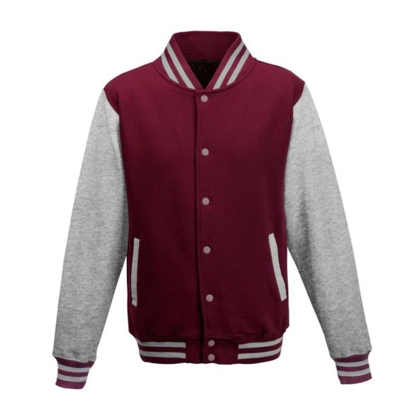 AWJH043 - Jacheta de barbat All We Do is VARSITY [Burgundy/Heather Grey]