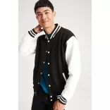 AWJH043 - Jacheta de barbat All We Do is VARSITY [Burgundy/Heather Grey]