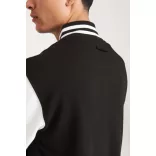 AWJH043 - Jacheta de barbat All We Do is VARSITY [Jet Black/Hot Pink]