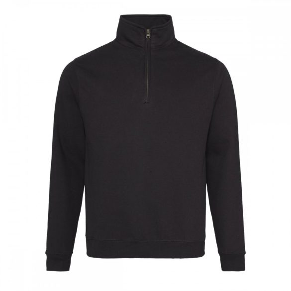 AWJH046-Bluza-cu-fermoar-scurt-SOPHOMORE-1/4-ZIP-SWEAT-Jet-Black