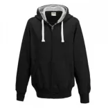 AWJH052-Hanorac-cu-gluga-unisex-CHUNKY-ZOODIE-Jet-Black