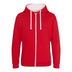   AWJH053 - Hanorac cu gluga - unisex - VARSITY ZOODIE [Fire Red/Jet Black]