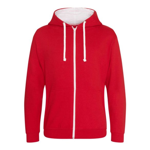 AWJH053 - Hanorac cu gluga - unisex - VARSITY ZOODIE [Fire Red/Jet Black]