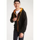 AWJH053 - Hanorac cu gluga - unisex - VARSITY ZOODIE [Heather Grey/French Navy]