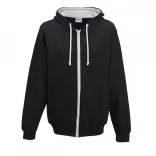 AWJH053-Hanorac-cu-gluga-unisex-VARSITY-ZOODIE-Jet-Black/Heather-Grey