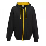 AWJH053-Hanorac-cu-gluga-unisex-VARSITY-ZOODIE-Jet-Black/Gold