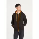 AWJH053 - Hanorac cu gluga - unisex - VARSITY ZOODIE [New French Navy/Fire Red]