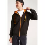 AWJH053 - Hanorac cu gluga - unisex - VARSITY ZOODIE [Sapphire Blue/Heather Grey]