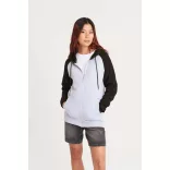 AWJH063 - Hanorac cu gluga - unisex - BASEBALL ZOODIE [Jet Black/Fire Red]