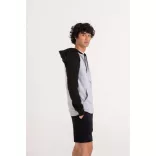 AWJH063 - Hanorac cu gluga - unisex - BASEBALL ZOODIE [Jet Black/Fire Red]
