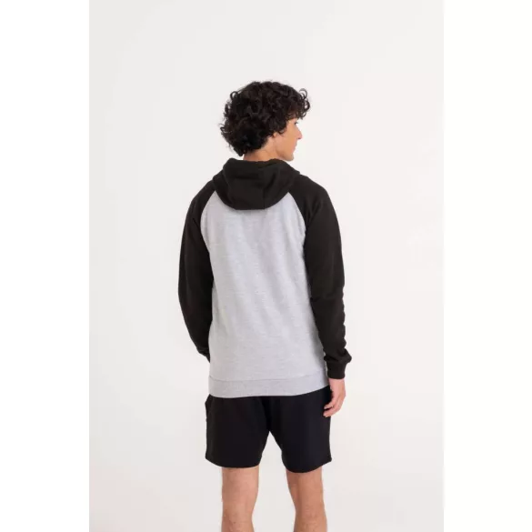 AWJH063 - Hanorac cu gluga - unisex - BASEBALL ZOODIE [Oxford Navy/Heather Grey]