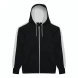 AWJH066-Hanorac-cu-gluga-unisex-SPORTS-POLYESTER-ZOODIE-Jet-Black/Arct