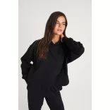 AWJH305 - Hanorac dama relaxed fit Just Hoods [Heather Grey]