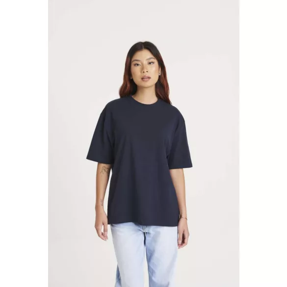 ea006 - Tricou reciclat unisex oversized - ECOLOGIE [Black]