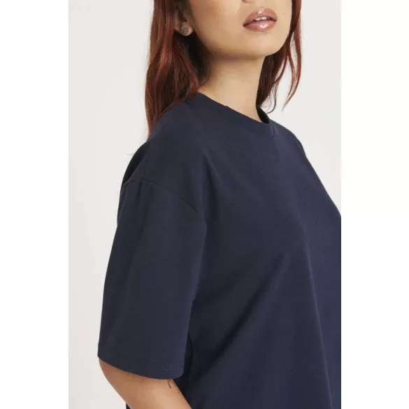 ea006 - Tricou reciclat unisex oversized - ECOLOGIE [Black]