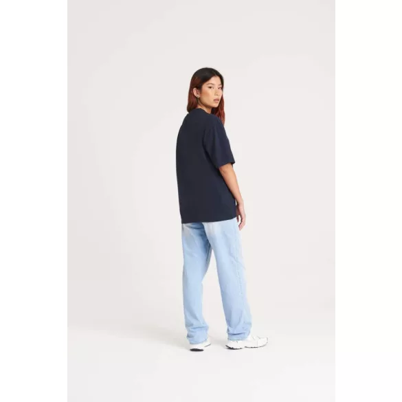 ea006 - Tricou reciclat unisex oversized - ECOLOGIE [Black]
