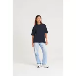ea006 - Tricou reciclat unisex oversized - ECOLOGIE [Black]