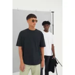 ea006 - Tricou reciclat unisex oversized - ECOLOGIE [Black]