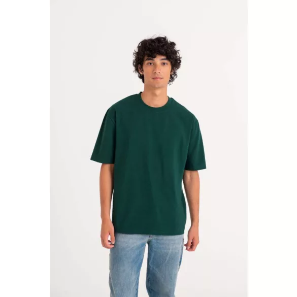 ea006 - Tricou reciclat unisex oversized - ECOLOGIE [White]