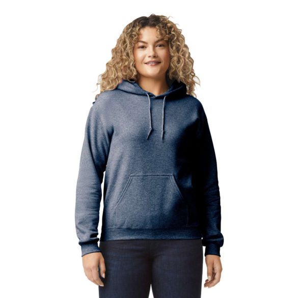 GI18500 - Hanorac cu gluga unisex Gildan HEAVY BLEND [Heather Sport Dark Navy]
