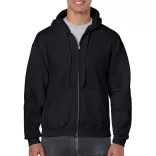 GI18600-Hanorac-cu-fermoar-de-barbat-Gildan-HEAVY-BLEND-Black