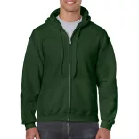 GI18600-Hanorac-cu-fermoar-de-barbat-Gildan-HEAVY-BLEND-Forest-Green