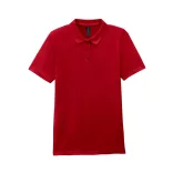 gil64800b3 - Tricou polo dama cu nasturi colorati Softstyle [Cherry Red]