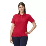gil64800b3 - Tricou polo dama cu nasturi colorati Softstyle [Cherry Red]