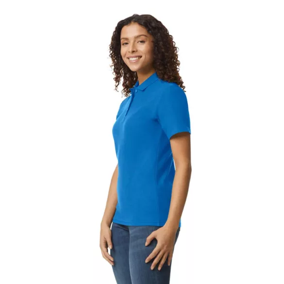 gil64800b3 - Tricou polo dama cu nasturi colorati Softstyle [Daisy]