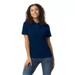 gil64800b3 - Tricou polo dama cu nasturi colorati Softstyle [Navy]