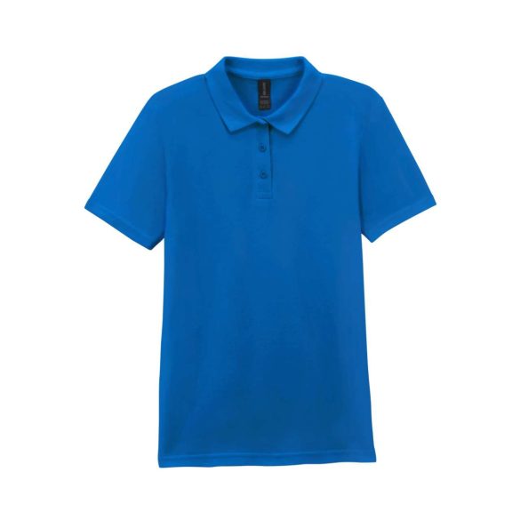 gil64800b3 - Tricou polo dama cu nasturi colorati Softstyle [Royal]
