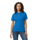 gil64800b3 - Tricou polo dama cu nasturi colorati Softstyle [Royal]