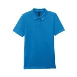 gil64800b3 - Tricou polo dama cu nasturi colorati Softstyle [Sapphire]