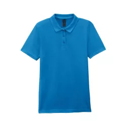   gil64800b3 - Tricou polo dama cu nasturi colorati Softstyle [Sapphire]