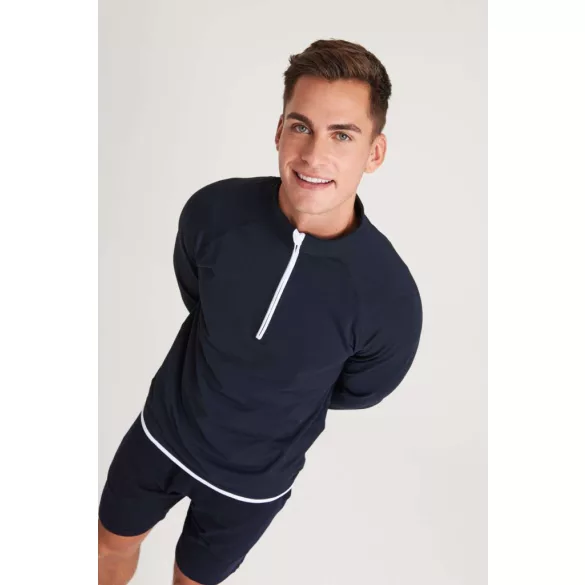 jc031 - Bluza barbati cu fermoar pe guler - AWD Cool Sweat - [Charcoal/Jet Black]